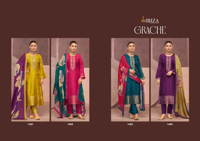 Grache By Ibiza Silk Embroidery Salwar Kameez Wholesalers In Delhi